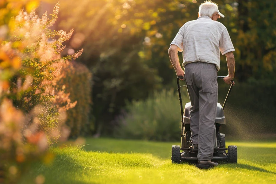 battery powered lawnmower