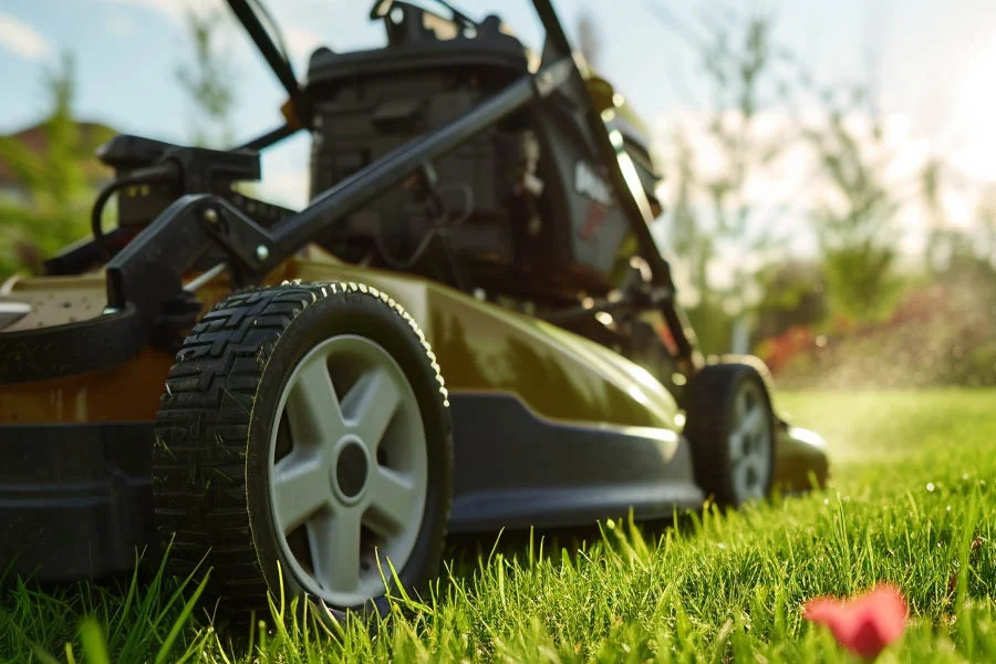 battery powered lawnmower